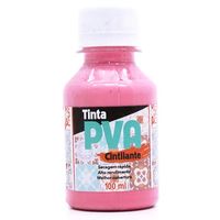 Tinta PVA Cintilante 100ml - Gliart 064 - rosa escuro