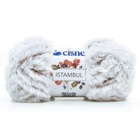 Fio Cisne Istambul 100g 373 mescla branco/marrom