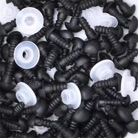 Focinho para Amigurumi Nº 1 - 10 Unidades com Trava Preto