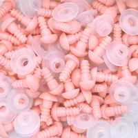 Focinho para Amigurumi Nº 1 - 10 Unidades com Trava Salmão