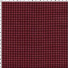 Tecido Estampado para Patchwork - Xadrez Uva (0,50x1,40)