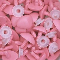 Focinho para Amigurumi Nº 4 - 10 Unidades com Trava Rosa bebê