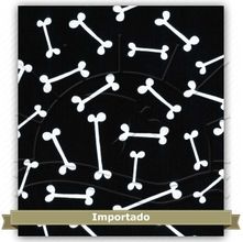 Tecido Estampado para Patchwork - Caninos Ossinhos (0,50x1,10)