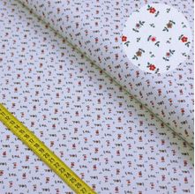 Tecido Estampado para Patchwork - Jardim Florido: Mini Flores Delicadas Bege (0,50x1,40)