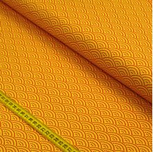 Tecido Estampado para Patchwork - Filtro dos Sonhos: Ondas Amarela (0,50x1,40)