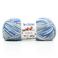 Fio Cisne Dublin 100g 1210 azul/branco