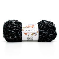 Fio Cisne Annecy 100g - Acrílico e Lã Natural 0180 mescla preto