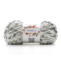 Fio Cisne Annecy 100g - Acrílico e Lã Natural 0656 mescla cinza