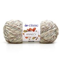 Fio Cisne Annecy 100g - Acrílico e Lã Natural 0667 mescla off-white