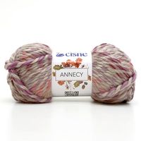 Fio Cisne Annecy 100g - Acrílico e Lã Natural 0990 mescla bege