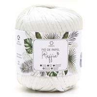 Fio de Papel Raffia - Linhas Corrente Branco