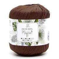 Fio de Papel Raffia - Linhas Corrente 1019 marrom