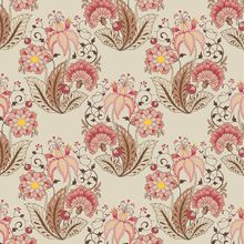 Tecido Estampado para Patchwork - Floral Jacobean: Floral Creme (0,50X1,40)