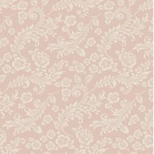 Tecido Estampado para Patchwork - Floral Jacobean: Arabescos Rosê (0,50X1,40)