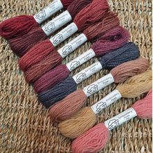 Kit Meadas para Bordar 100% Lã - Pau Brasil - 9 Cores