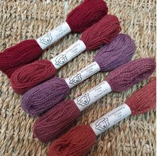 Kit Meadas para Bordar 100% Lã - Corações - 5 Cores