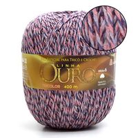 Barbante Ouro Tricolor 400g 71828 rosa / lilas / roxo