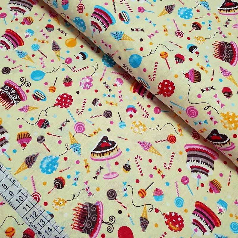 Tecido Estampado para Patchwork - Bakery 09 (0,50x1,40) em