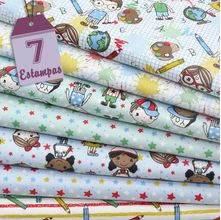 Kit de Tecido Pintando o Sete (30x70) 7 Estampas