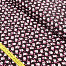 Tecido Estampado para Patchwork - Caveirinha Love Cor 2347 (0,50x1,40)