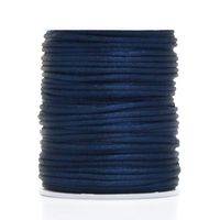 Cordão de Cetim Rabo de Rato 2mm - 50 metros 318 - azul marinho
