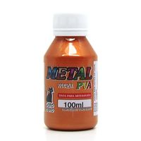 Tinta Metal Mega PVA Metálica 100ml - Gato Preto
 308 - cobre