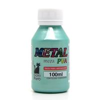 Tinta Metal Mega PVA Metálica 100ml - Gato Preto
 304 tiffany