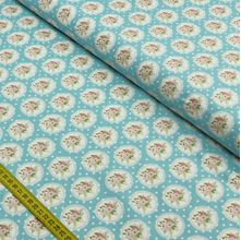 Tecido Estampado para Patchwork - Shabby: Lace Azul Cristal (0,50X1,40)