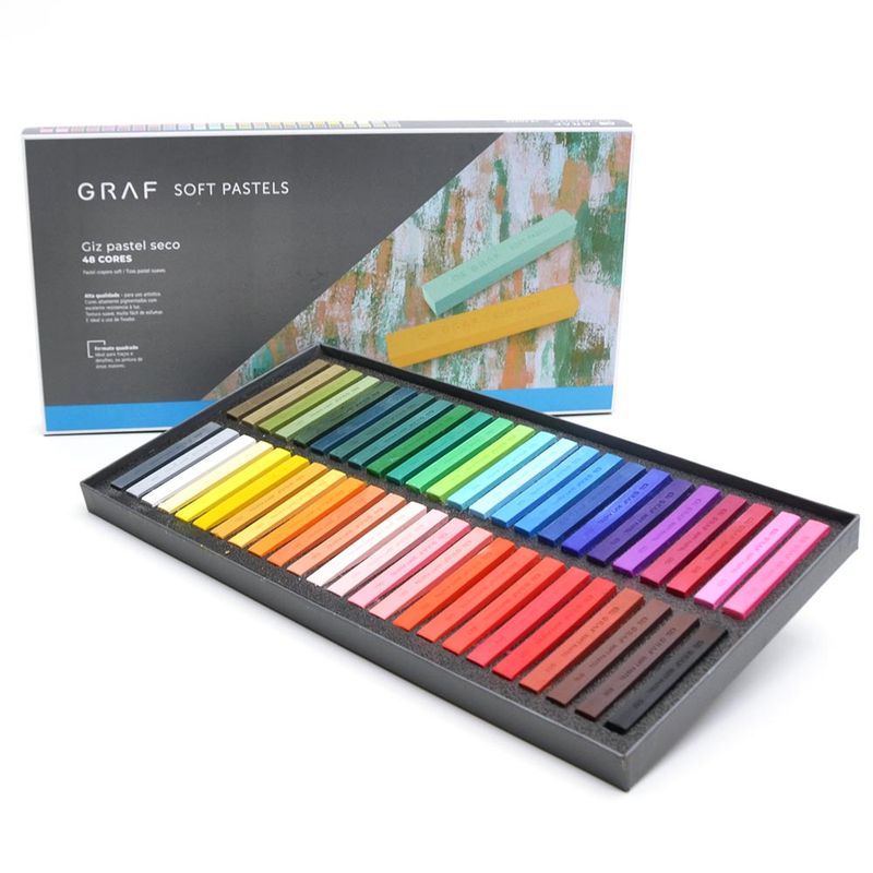 Giz Pastel Seco Cis Graf Soft Pastels 24 Cores - O Escriba Materiais para  Caligrafia