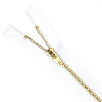 Zíper de Metal Nº4 - 10 cm 501 branco