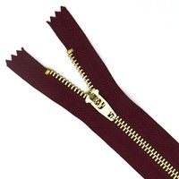 Zíper de Metal Nº4 - 10 cm 527 marsala