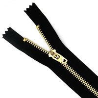 Zíper de Metal Nº4 - 15 cm 580 preto