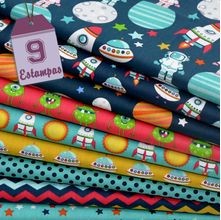 Kit de Tecido Espacial (30x70) - 9 Estampas