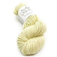 Lã Merino Worsted Superwash 3ply 100g - Fios da Fazenda 300 branco cru