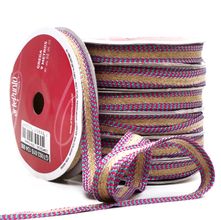 Renda Grega Trançada 15mm GT002 - 134 Azul/Pink - 9 Metros