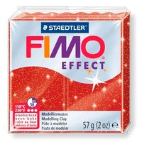 Massa de Modelar Fimo Efeito Glitter 57g 202 vermelho