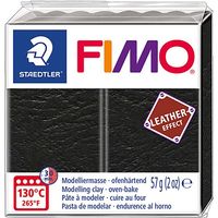 Massa de Modelar Fimo - Efeito Couro 57g 909 preto