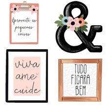 Aplique de MDF e Papel - Quadrinhos e Tags - APM3 - 283