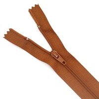 Zíper de Nylon Fixo - 12 cm 856 castanha