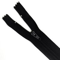 Zíper de Nylon Fixo - 12 cm 580 preto