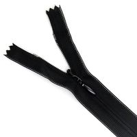 Zíper de Nylon Invisível - 20 cm 580 preto