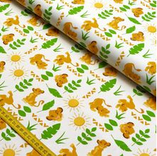 Tecido Estampado para Patchwork - Disney: Rei Leão Simba (0,50X1,40)