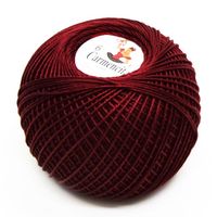 Linha para Crochê Carmencita n° 6  6222 vermelho