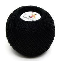 Linha para Crochê Carmencita n° 8 - 250 Metros Preto