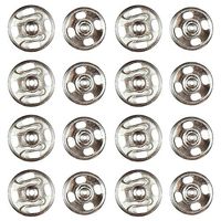 Colchete de Pressão 8mm com 24 unidades Prata