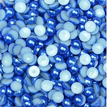 Meia Pérola 8mm Azul Clássico - 250g