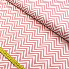 Tecido Estampado para Patchwork - Essentials Chevron Rose (0,50x1,50)