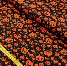 Tecido Estampado para Patchwork - Halloween: Abóboras (0,50x1,50)