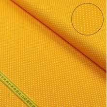 Tecido Estampado para Patchwork - Essentials Poá Branco com Fundo Amarelo (0,50x1,50)