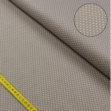 Tecido Estampado para Patchwork - Essentials Poá Branco com Fundo Cinza (0,50x1,50)